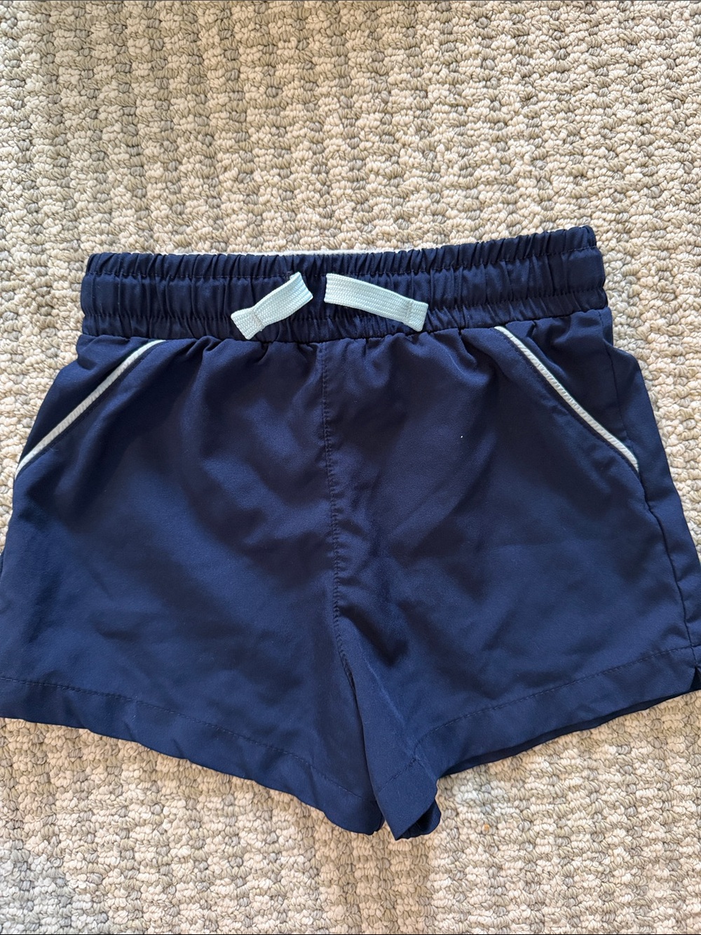 Cadets Boys Navy Athletic Shorts with Drawstring